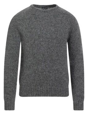 Giorgio Armani Men's Charcoal Gray Crewneck Sweater
